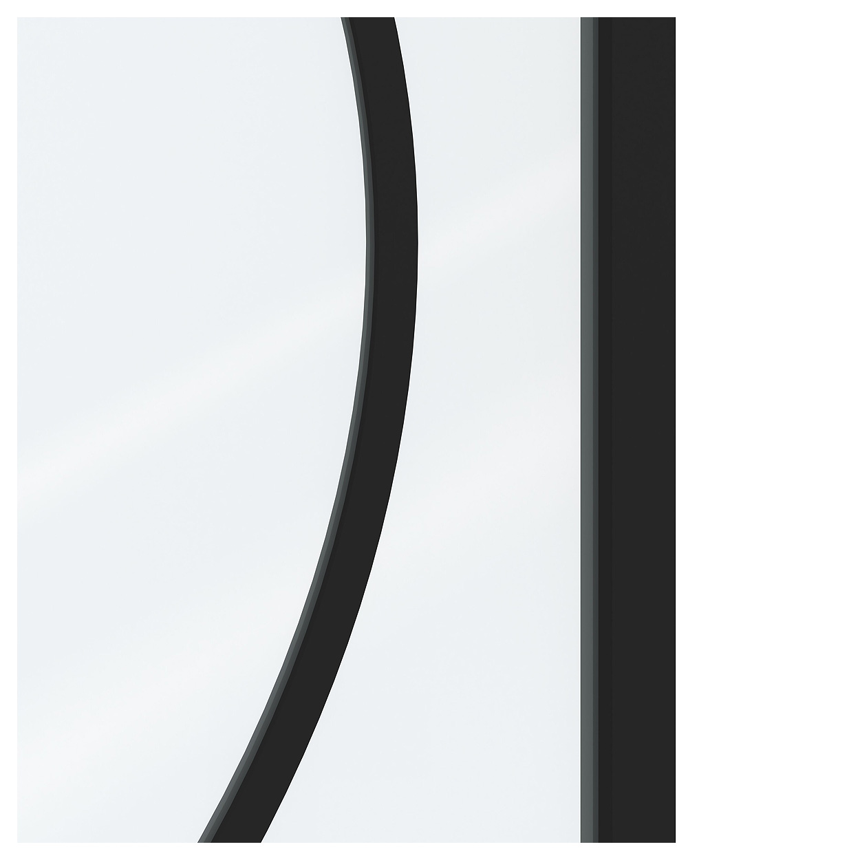 Binnendeur Skantrae SSL 14518 Blank Glas Zwart Gelakt